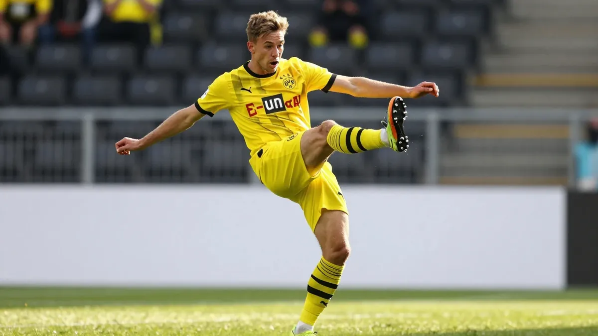 Felix Nmecha traf zweimal nach seiner Einwechslung zum 3:0 gegen Paderborn, womit Borussia Dortmund den zweiten...