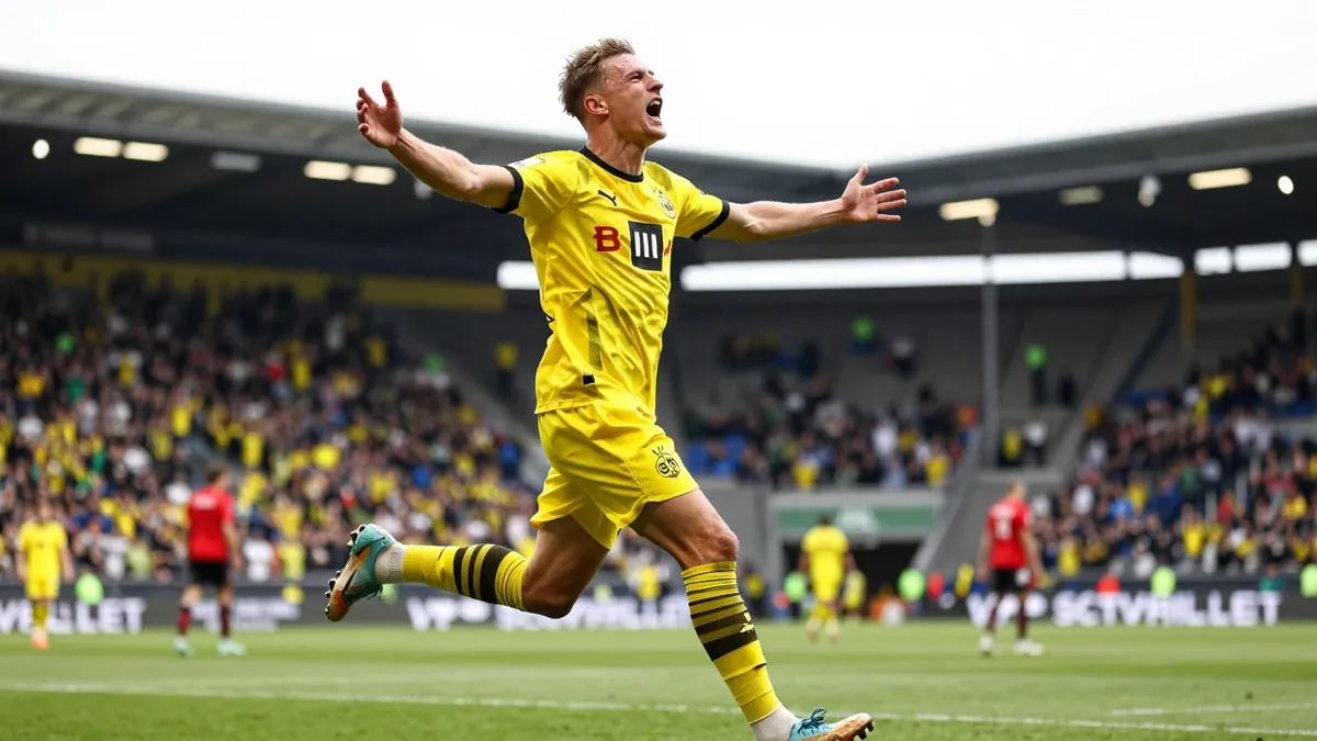 Borussia Dortmund setzt mit einem 3:0 in Paderborn seine makellose Saison fort und teilt sich mit Freiburg die...