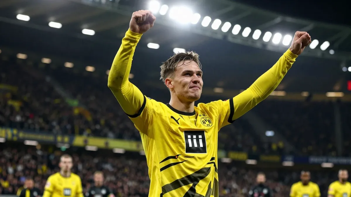 Borussia Dortmund gewinnt sein erstes DFB-Pokal-Spiel der Saison mit 5:0 gegen Fünftligist HEBC vor einem Rekordpublikum...