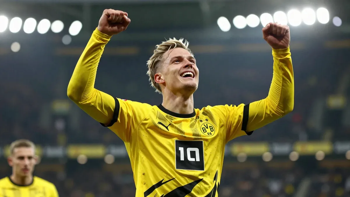 Borussia Dortmund gewinnt das Bundesliga-Auftaktspiel gegen den Hamburger SV mit 2:0 durch Tore von Guirassy und...